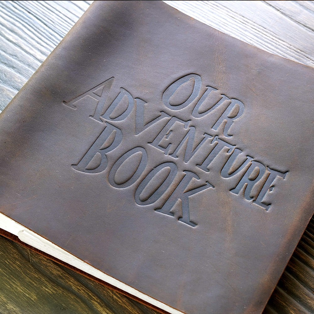 Our Adventure Book Personalized Leather Photo Album