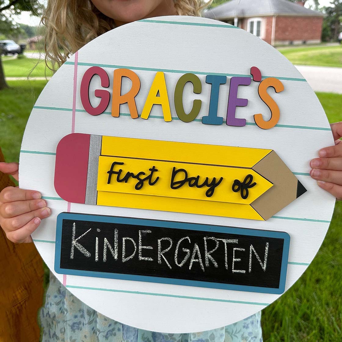 First Day of School Photo Prop, School Photos, Interchangeable School Milestones, Back to School Sign Kit, School Milestones