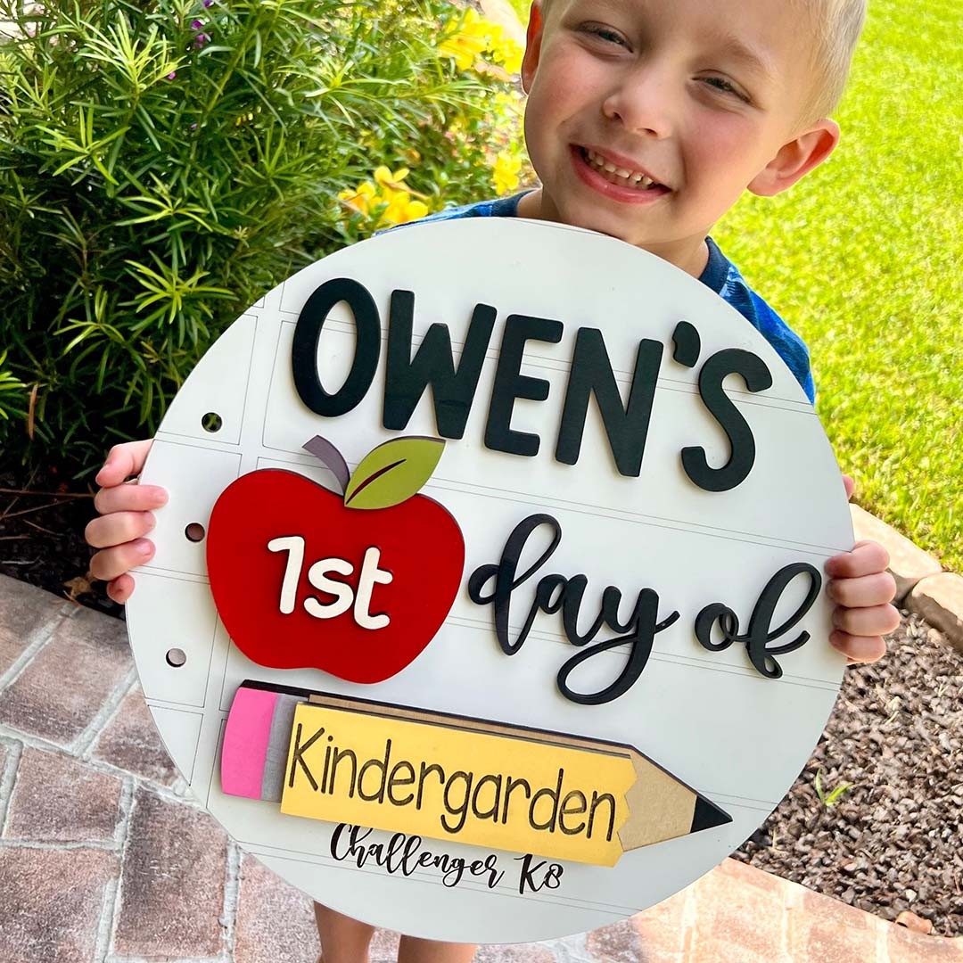 First Day of School Photo Prop, School Photos, Interchangeable School Milestones, Back to School Sign Kit, School Milestones