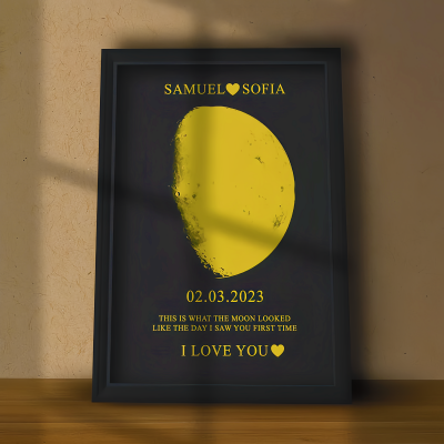 Customized Lunar Couple Photo Frame Illuminate Your Love And Create A Keepsake That Will Last A Lifetime