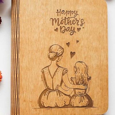 Personalized Family Wooden Recipe Book Mothers Day Gift Ideas